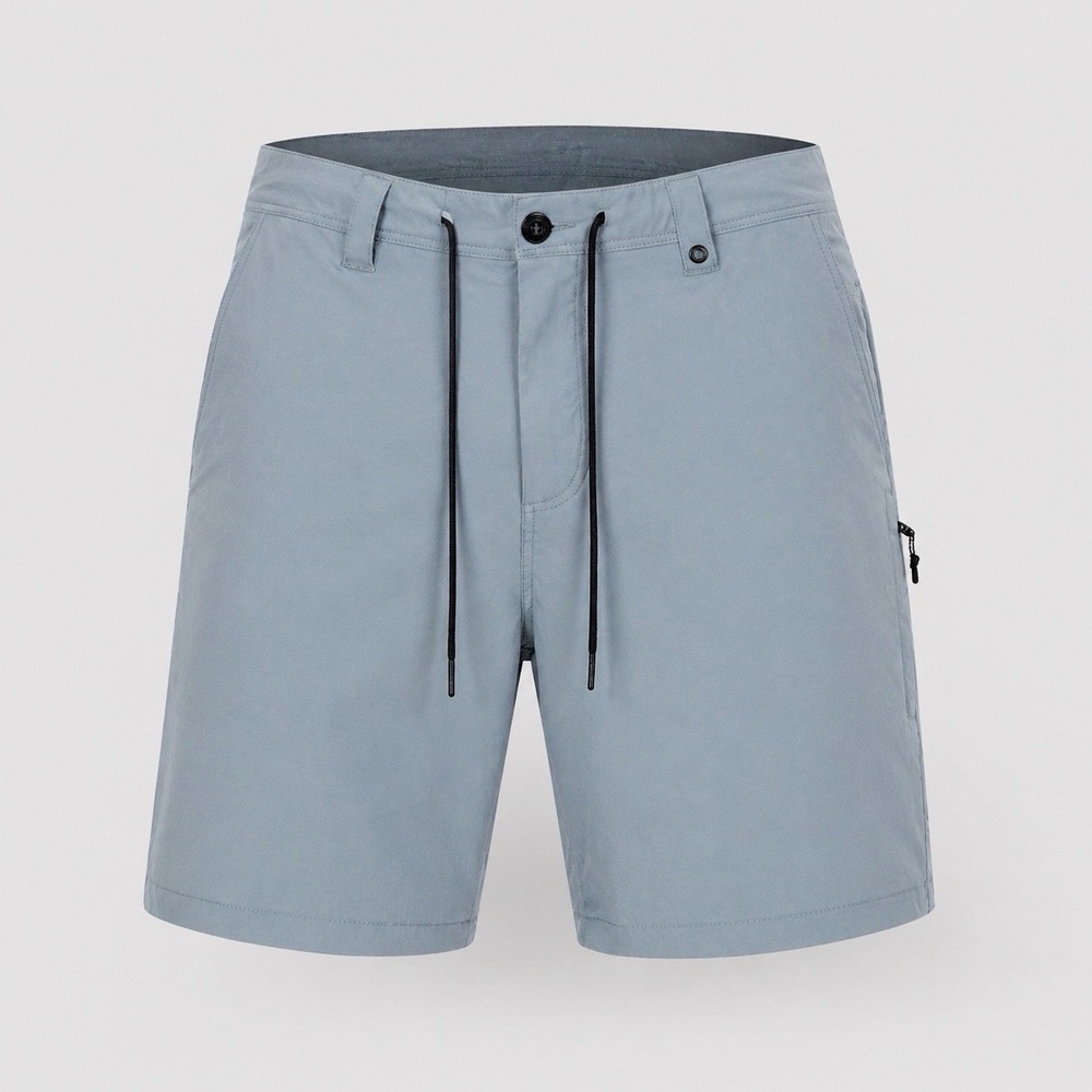 686 Everywhere Hybrid Shorts Mens 38 Gray Blue Lead Relaxed 11" Tech Stretch
